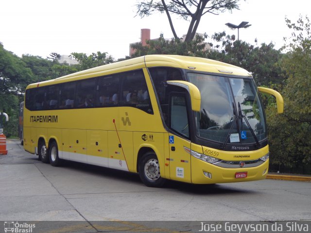 Viação Itapemirim 60659 na cidade de São Paulo, São Paulo, Brasil, por José Geyvson da Silva. Número da foto: #2585254.