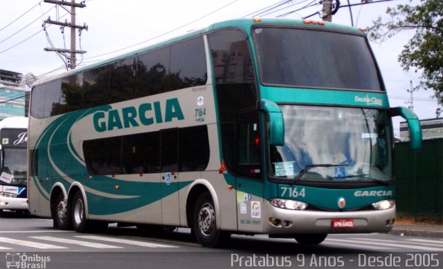 Viação Garcia 7164 na cidade de São Paulo, São Paulo, Brasil, por Cristiano Soares da Silva. ID da foto: 2584624.