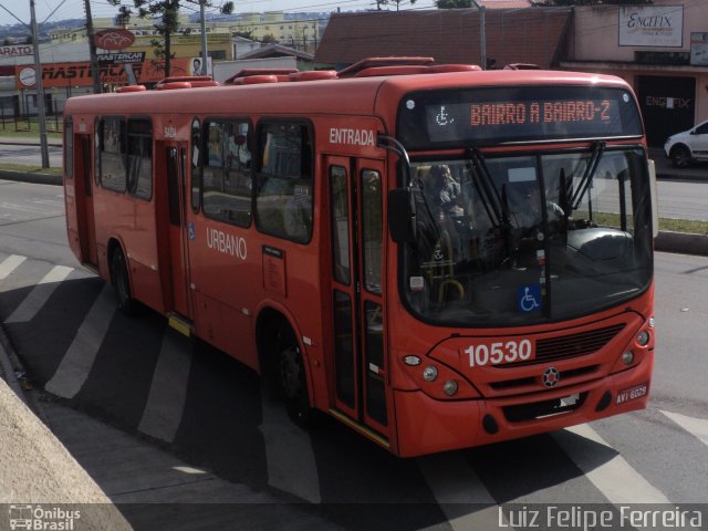 Auto Viação São José dos Pinhais 10530 na cidade de São José dos Pinhais, Paraná, Brasil, por Luiz Felipe Ferreira. Número da foto: #2586436.
