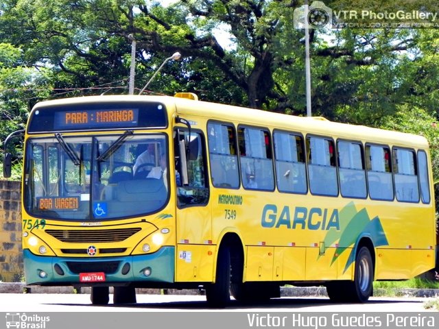 Viação Garcia 7549 na cidade de Maringá, Paraná, Brasil, por Victor Hugo Guedes Pereira. ID da foto: 2586932.