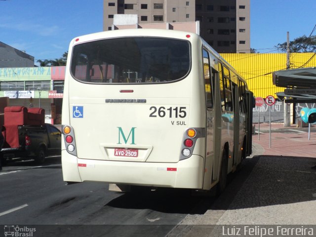 Viação do Sul 26115 na cidade de Curitiba, Paraná, Brasil, por Luiz Felipe Ferreira. Número da foto: #2586434.