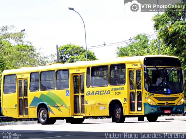 Viação Garcia 7599 na cidade de Maringá, Paraná, Brasil, por Victor Hugo Guedes Pereira. ID da foto: 2586935.