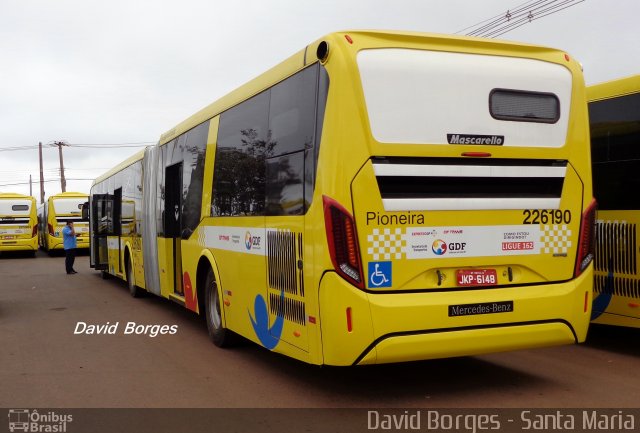 Viação Pioneira 226190 na cidade de Santa Maria, Distrito Federal, Brasil, por David Borges. Número da foto: #2586794.