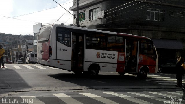 Transcooper > Norte Buss 4 7062 na cidade de São Paulo, São Paulo, Brasil, por Lucas  de Souza Lima. ID da foto: 2586787.