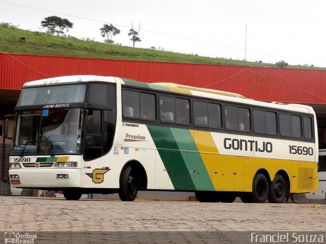 Empresa Gontijo de Transportes 15690 na cidade de João Monlevade, Minas Gerais, Brasil, por Franciel Souza. ID da foto: 2587068.