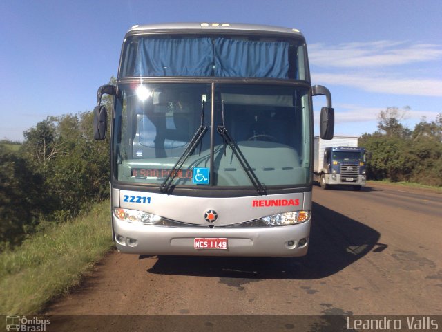 Reunidas Transportes Coletivos 22211 na cidade de Santo Ângelo, Rio Grande do Sul, Brasil, por Leandro Melo Valls. Número da foto: #2587208.