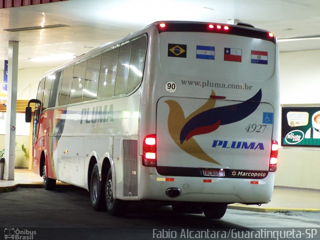 Pluma Conforto e Turismo 4927 na cidade de Guaratinguetá, São Paulo, Brasil, por Fabio Alcantara. ID da foto: 2587931.