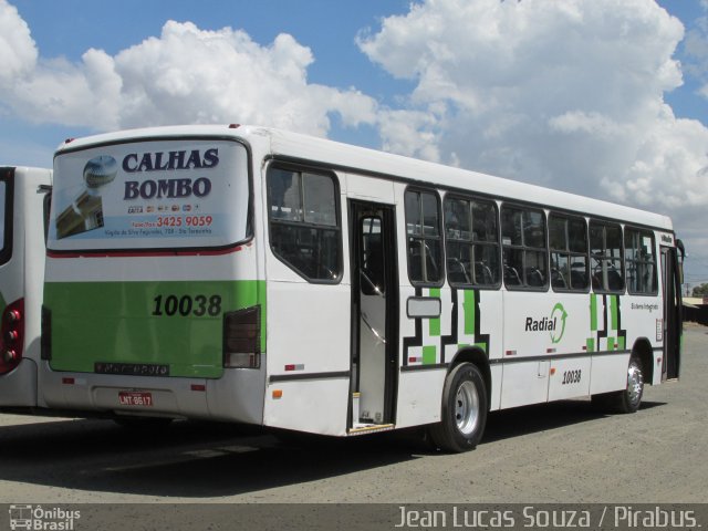 Sigma Transportes Coletivos 10038 na cidade de Piracicaba, São Paulo, Brasil, por Jean Lucas. Número da foto: #2588747.