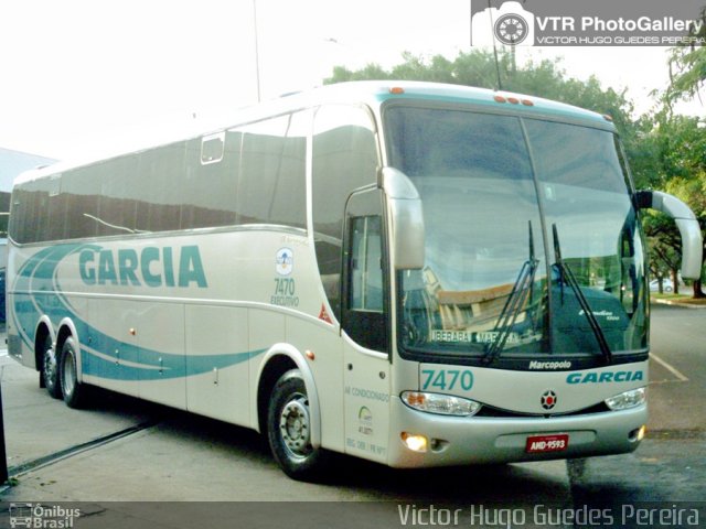 Viação Garcia 7470 na cidade de Maringá, Paraná, Brasil, por Victor Hugo Guedes Pereira. Número da foto: #2590613.