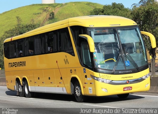 Viação Itapemirim 60787 na cidade de Piraí, Rio de Janeiro, Brasil, por José Augusto de Souza Oliveira. Número da foto: #2591506.