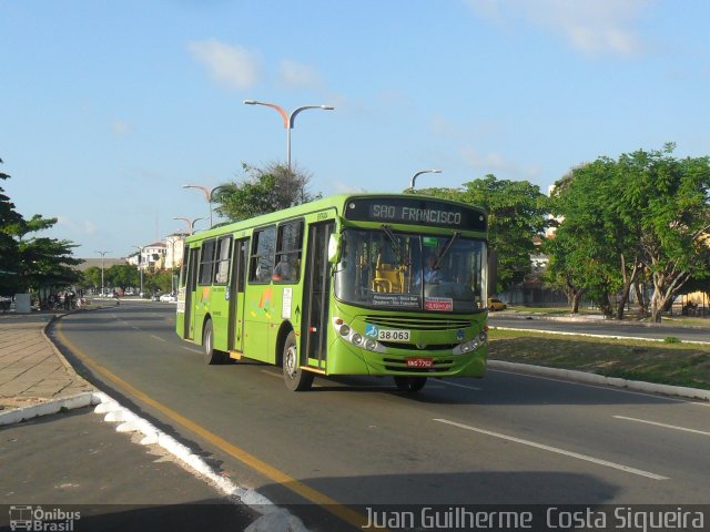 TCM - Transportes Coletivos Maranhense 38-063 na cidade de São Luís, Maranhão, Brasil, por Juan Guilherme  Costa Siqueira. Número da foto: #2591567.