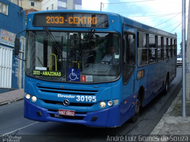 Bettania Ônibus 30195 na cidade de Belo Horizonte, Minas Gerais, Brasil, por André Luiz Gomes de Souza. ID da foto: 2592974.