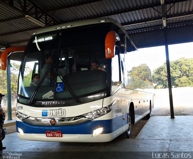 Expresso União 10279 na cidade de Jequitaí, Minas Gerais, Brasil, por Lucas Santos. ID da foto: 2592468.