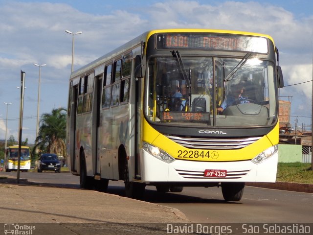 Viação Pioneira 222844 na cidade de São Sebastião, Distrito Federal, Brasil, por David Borges. Número da foto: #2591961.