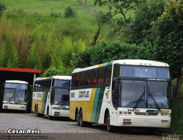 Empresa Gontijo de Transportes 11160 na cidade de João Monlevade, Minas Gerais, Brasil, por César Ônibus. ID da foto: 2593221.