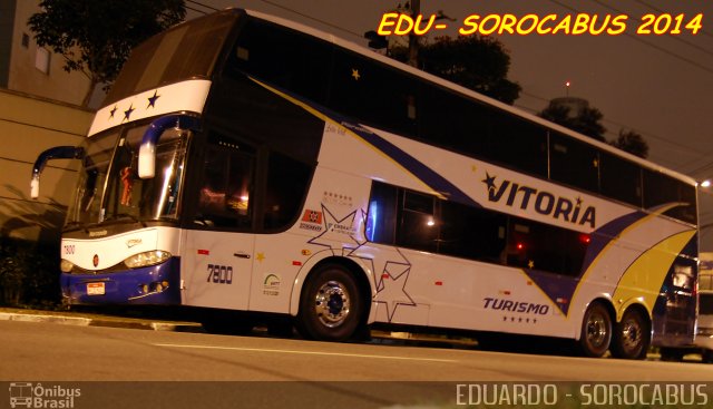 Vitoria Turismo 7800 na cidade de São Sebastião, São Paulo, Brasil, por EDUARDO - SOROCABUS. ID da foto: 2592058.