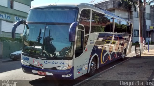 Confort Bus Viagens e Turismo 3300 na cidade de Flórida Paulista, São Paulo, Brasil, por Diego Carlos Oliveira. Número da foto: #2591668.
