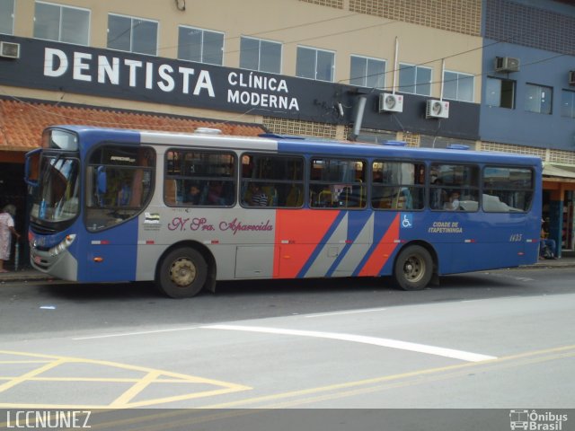 Empresa de Ônibus Circular Nossa Senhora Aparecida 1435 na cidade de Itapetininga, São Paulo, Brasil, por Luis Nunez. ID da foto: 2593027.