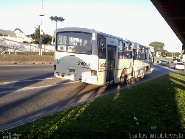 Viação Marumbi 28018 na cidade de Curitiba, Paraná, Brasil, por Carlos Wroblewski. Número da foto: #2591680.