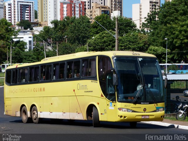 Viação Itapemirim 8017 na cidade de Ribeirão Preto, São Paulo, Brasil, por Fernando Reis. ID da foto: 2591757.