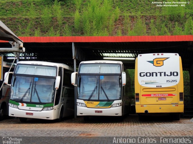 Empresa Gontijo de Transportes 11710 na cidade de João Monlevade, Minas Gerais, Brasil, por Antonio Carlos Fernandes. ID da foto: 2594402.