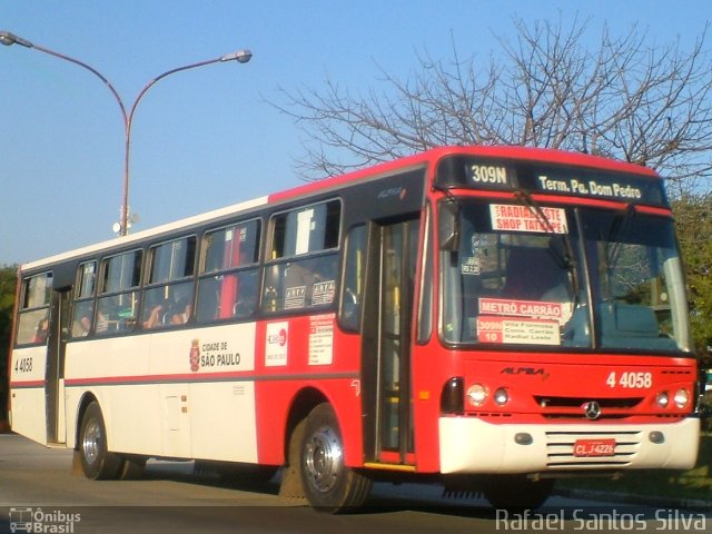 Nova Aliança  4 > Empresa de Transportes Novo Horizonte 4 4058 na cidade de São Paulo, São Paulo, Brasil, por Rafael Santos Silva. Número da foto: #2594005.