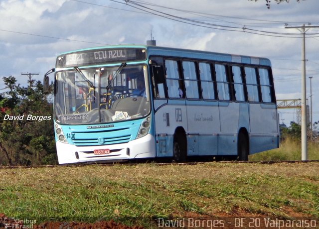 UTB - União Transporte Brasília 1430 na cidade de Valparaíso de Goiás, Goiás, Brasil, por David Borges. Número da foto: #2594758.