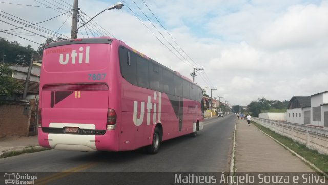 UTIL - União Transporte Interestadual de Luxo 7807 na cidade de Valença, Rio de Janeiro, Brasil, por Matheus Ângelo Souza e Silva. ID da foto: 2593732.