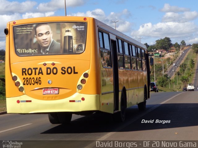 Rota do Sol Turismo 280346 na cidade de Novo Gama, Goiás, Brasil, por David Borges. Número da foto: #2593785.