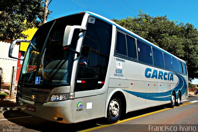 Viação Garcia 6508 na cidade de Ourinhos, São Paulo, Brasil, por Francisco Ivano. Número da foto: #2594549.