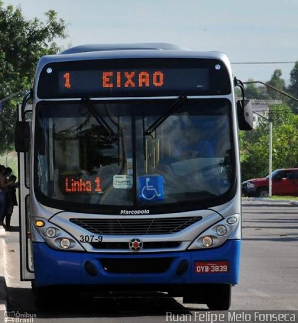 Expresso Miracema 307-9 na cidade de Palmas, Tocantins, Brasil, por Ruan Felipe Melo Fonseca. Número da foto: #2594852.