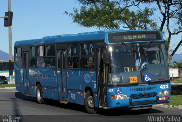 Biguaçu Transportes Coletivos Administração e Participação 422 na cidade de Florianópolis, Santa Catarina, Brasil, por Windy Silva. ID da foto: 2596071.