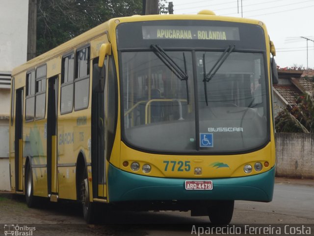 Viação Garcia 7725 na cidade de Rolândia, Paraná, Brasil, por Aparecido Ferreira Costa. Número da foto: #2597439.