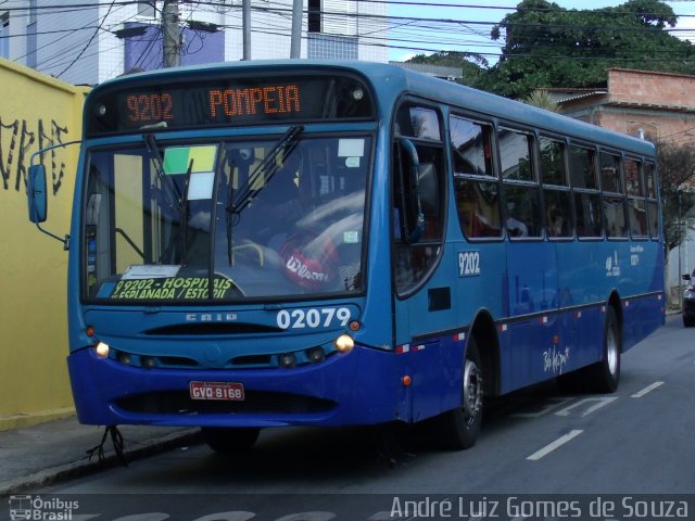 Viação São Geraldo 02079 na cidade de Belo Horizonte, Minas Gerais, Brasil, por André Luiz Gomes de Souza. Número da foto: #2598045.