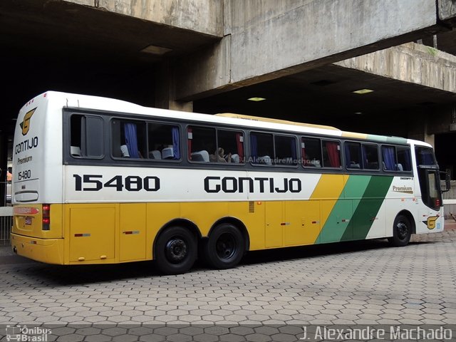 Empresa Gontijo de Transportes 15480 na cidade de Belo Horizonte, Minas Gerais, Brasil, por J. Alexandre Machado. ID da foto: 2597300.