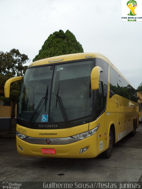 Viação Itapemirim 60585 na cidade de Ananindeua, Pará, Brasil, por Guilherme José Silveira de Sousa. Número da foto: #2597744.