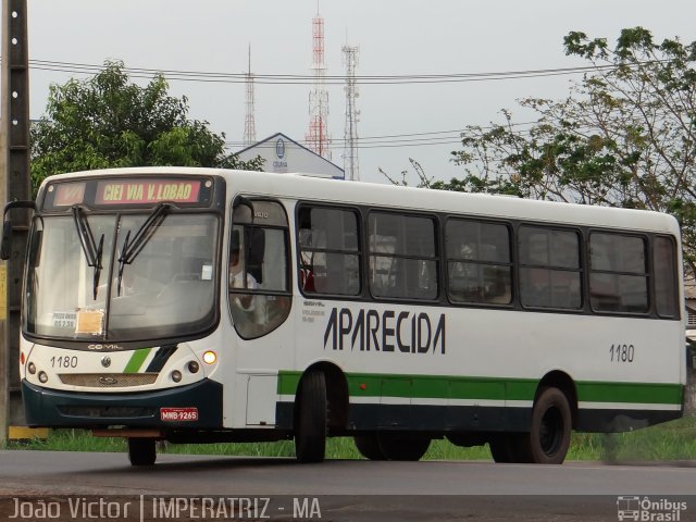 Viação Nossa Senhora Aparecida 1180 na cidade de Imperatriz, Maranhão, Brasil, por João Victor. ID da foto: 2596949.