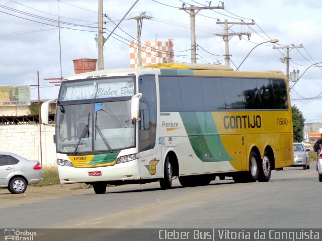 Empresa Gontijo de Transportes 11580 na cidade de Vitória da Conquista, Bahia, Brasil, por Cleber Bus. ID da foto: 2597830.