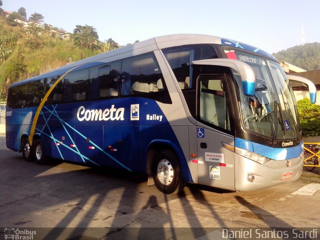 Viação Cometa 10107 na cidade de Santos, São Paulo, Brasil, por Daniel Santos Sardi. ID da foto: 2596901.