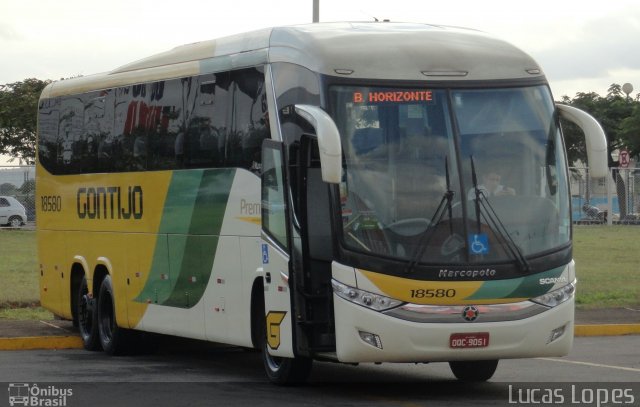 Empresa Gontijo de Transportes 18580 na cidade de Goiânia, Goiás, Brasil, por Lucas Gabriel Resende Lopes. Número da foto: #2567544.