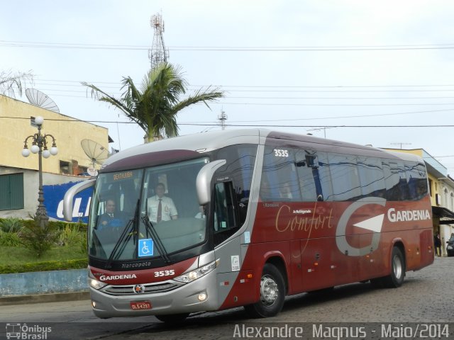 Expresso Gardenia 3535 na cidade de Ouro Fino, Minas Gerais, Brasil, por Alexandre  Magnus. ID da foto: 2566946.