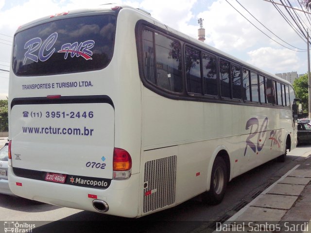 RC Tur Transportes e Turismo 0702 na cidade de São Paulo, São Paulo, Brasil, por Daniel Santos Sardi. Número da foto: #2566387.
