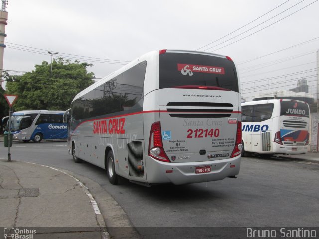 Viação Santa Cruz 212140 na cidade de São Paulo, São Paulo, Brasil, por Bruno Santino. Número da foto: #2566719.