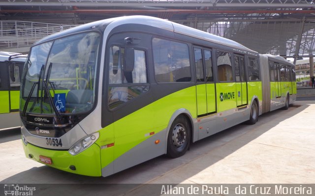 Bettania Ônibus 30534 na cidade de Belo Horizonte, Minas Gerais, Brasil, por Allan de Paula  da Cruz Moreira. ID da foto: 2598722.