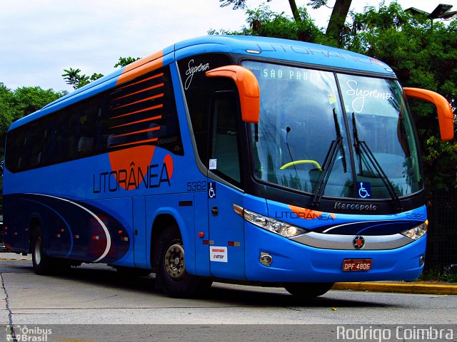Litorânea Transportes Coletivos 5362 na cidade de São Paulo, São Paulo, Brasil, por Rodrigo Coimbra. Número da foto: #2599087.