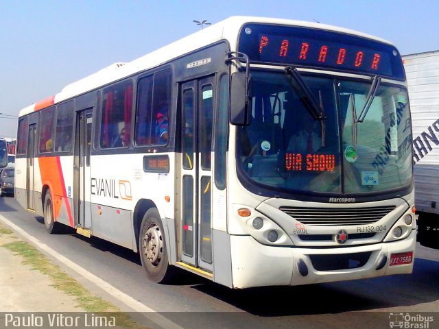 Evanil Transportes e Turismo RJ 132.004 na cidade de Rio de Janeiro, Rio de Janeiro, Brasil, por Paulo Vitor Lima. Número da foto: #2599101.