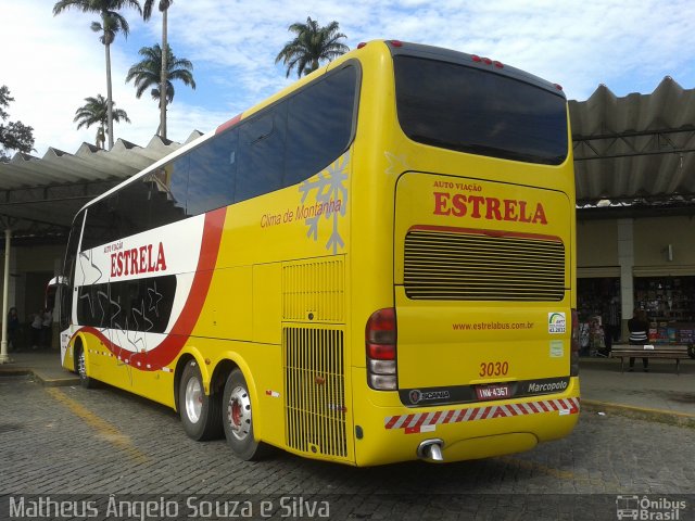 Auto Viação Estrela 3030 na cidade de Valença, Rio de Janeiro, Brasil, por Matheus Ângelo Souza e Silva. Número da foto: #2601498.