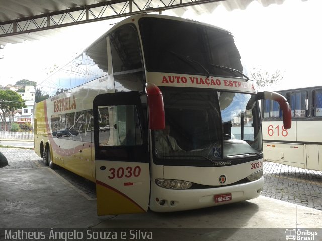 Auto Viação Estrela 3030 na cidade de Valença, Rio de Janeiro, Brasil, por Matheus Ângelo Souza e Silva. Número da foto: #2601486.