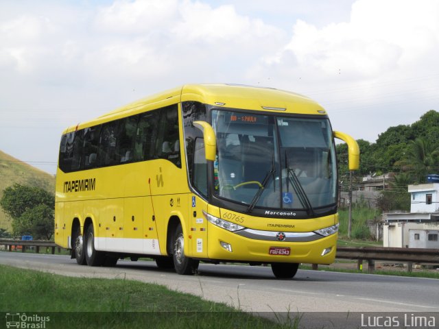 Viação Itapemirim 60765 na cidade de Queimados, Rio de Janeiro, Brasil, por Lucas Lima. Número da foto: #2602481.