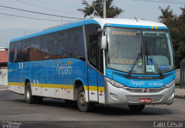 Viação Nossa Senhora do Amparo RJ 185.286 na cidade de Niterói, Rio de Janeiro, Brasil, por Caio César A.. Número da foto: #2602479.